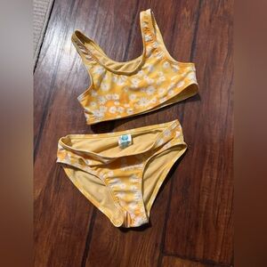 Yellow Floral Bikini Set